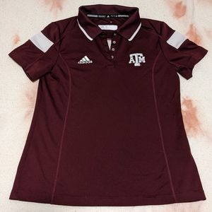 Adidas Texas A&M women's fitted golf polo (S)